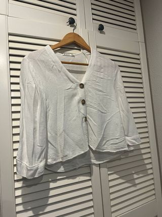 Blusa Stradivarius blanca