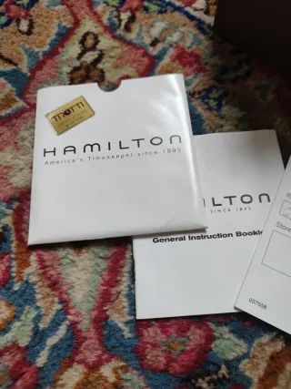 Scatola Orologio Hamilton Marrone