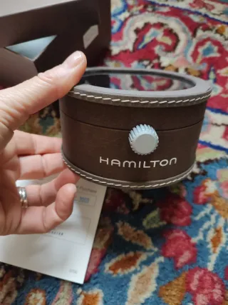 Scatola Orologio Hamilton Marrone