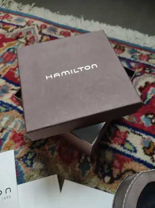 Scatola Orologio Hamilton Marrone