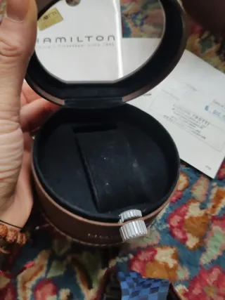 Scatola Orologio Hamilton Marrone