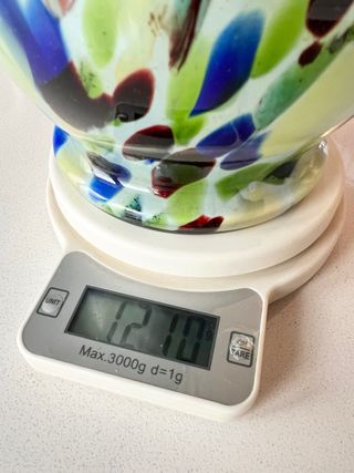 Jarrón Vintage Cristal Murano Multicolor