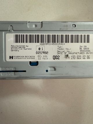 Radio Chrysler Crossfire Original Plata