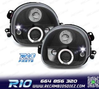 FAROS RENAULT TWINGO 93-07 OJOS ANGEL FONDO NEGRO