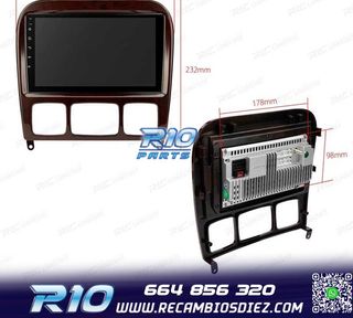 RADIO GPS ANDROID 13 MERCEDES CLASE S W220 98-05