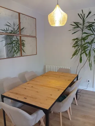 Mesa Maison du Monde modelo Madera y Metal