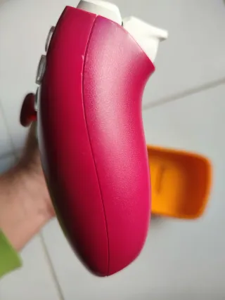 Comando PS5 Sony vermelho e branco