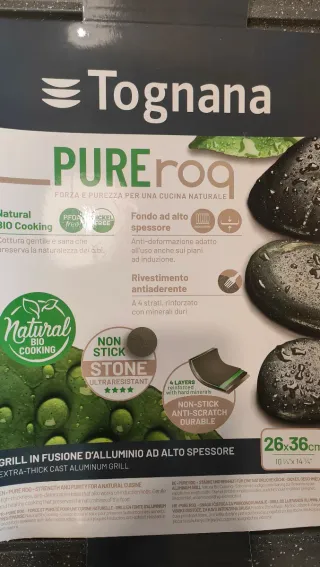 Tognana Pure Roq Grill in Alluminio 26x36cm