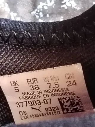 Zapatillas Puma Negras Talla 38