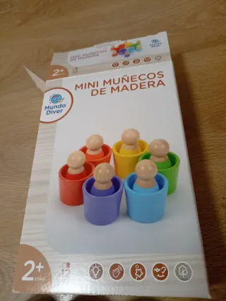 Mini Muñecos de Madera Montessori