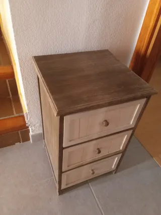 Cajonera de madera 3 cajones