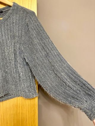 Jersey Zara pelito gris talla única