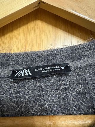 Jersey Zara pelito gris talla única