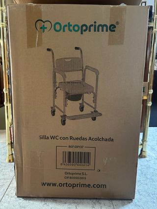 Silla WC Ortoprime con ruedas