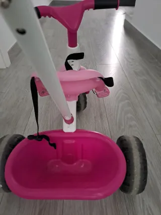 Triciclo rosa para bebés +1 año