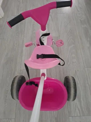 Triciclo rosa para bebés +1 año