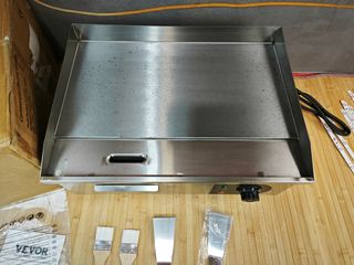 Plancha Eléctrica Profesional de Acero Inoxi 3000W