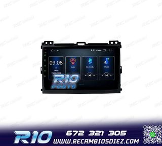 RADIO GPS ANDROID 12 PARA TOYOTA LAND CRUISER 02-09