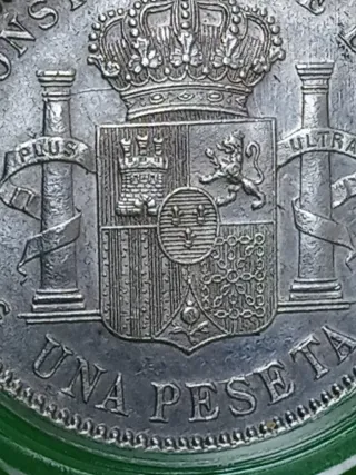 Moneda 1 Peseta 1899 Alfonso XIII Plata