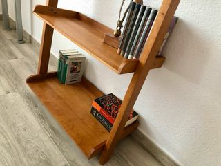 Estantería Escalera Madera Teca