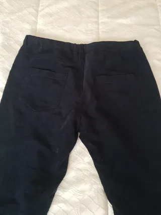 Pantalón pana niña azul