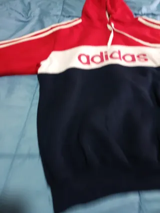 Sudadera Adidas Roja, Blanca y Azul