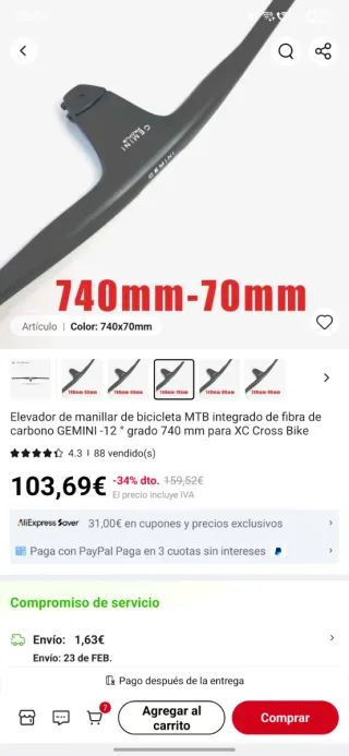 Manillar Gemini Propus