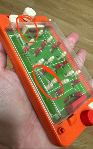 ANTIGUO MINI FUTBOLÍN RETRO AÑOS 80 ESTADO 6/10