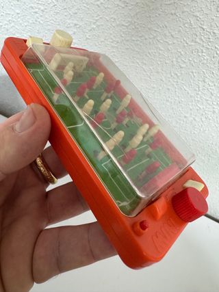 ANTIGUO MINI FUTBOLÍN RETRO AÑOS 80 ESTADO 6/10