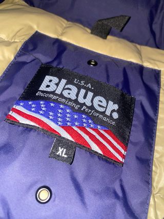 Blauer Giubbotto Parka Blu