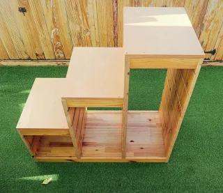 2 Estantes TROFAST madera+Mueble TROFAST