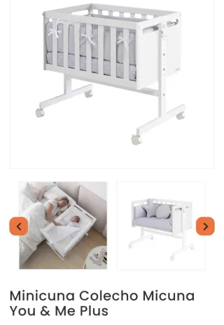 Cuna de bebé blanca