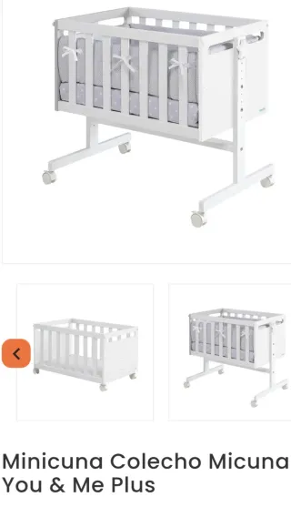 Cuna de bebé blanca