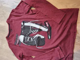 Camiseta niño manga larga granate c&A