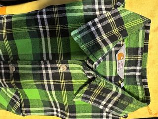 Camisa Carhartt cuadros verde y negro.  Talla S