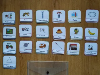 Juego de lectura y asociación Palabra-Objeto