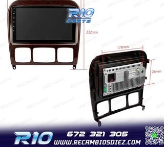 RADIO GPS ANDROID 13 MERCEDES CLASE S W220 98-05
