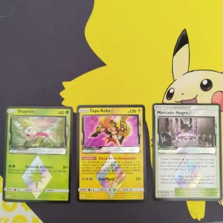 Lote 3 Cartas Pokémon Prisma