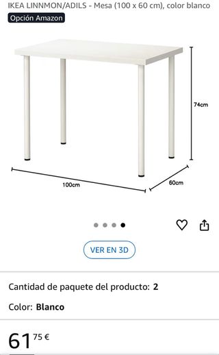 Mesa y Silla Oficina Ikea