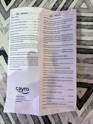 Juego Mikado Cayro