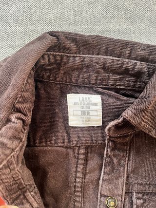 Vestido marrón de pana para niña