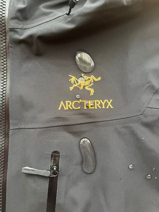 Chaqueta Arc'teryx Alpha SV Hombre Negra y dorada