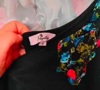 Vestido negro fiesta un solo uso Talla S