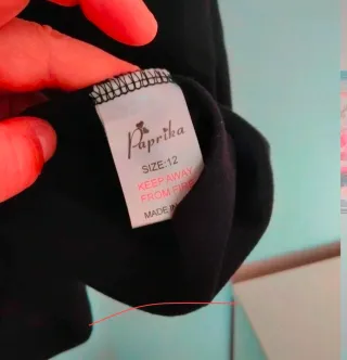 Vestido negro fiesta un solo uso Talla S