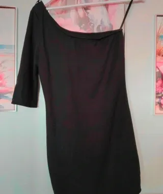 Vestido negro fiesta un solo uso Talla S