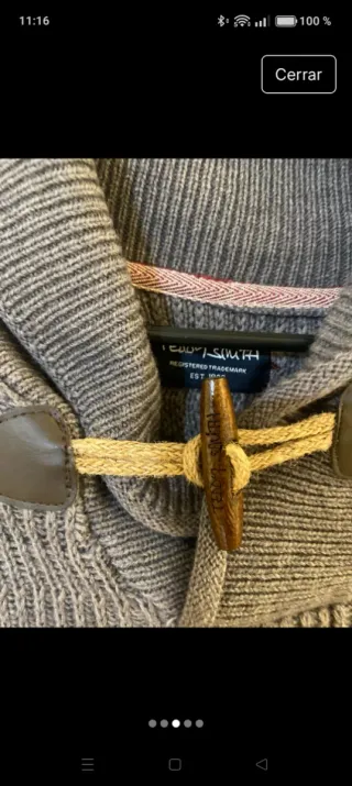 Jersey de lana gris en perfecto estado como nuevo.