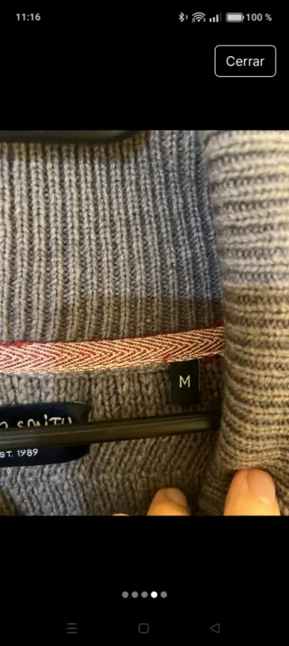 Jersey de lana gris en perfecto estado como nuevo.