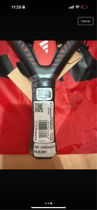 Pala pádel Adidas RX Series Red 3.4