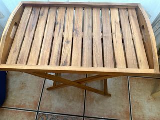 Mesa plegable de madera