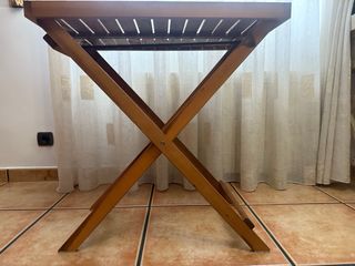 Mesa plegable de madera